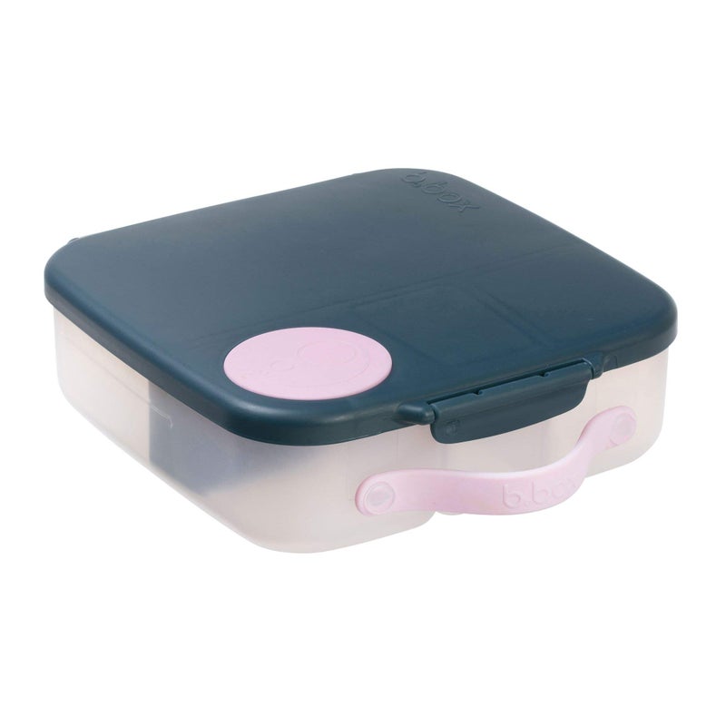 b.box Kids Lunch Box - 4 compartments (2 Leak-proof) Bento Box with Cold Pack & Removable Divider Reusable Snack Containers with Lids, Snack Box for Toddlers & Older Kids 8 1/2 cups (Indigo Pink) - Image 4